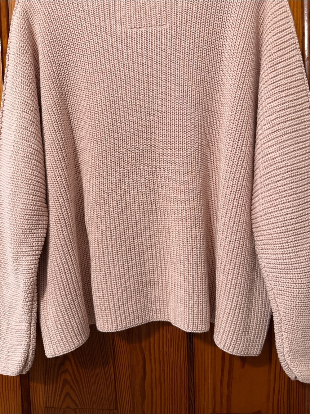 Frank & Eileen Montecito Sweater Classic Pullover - Blush Pink Neutral Cotton - Picture 7 of 13